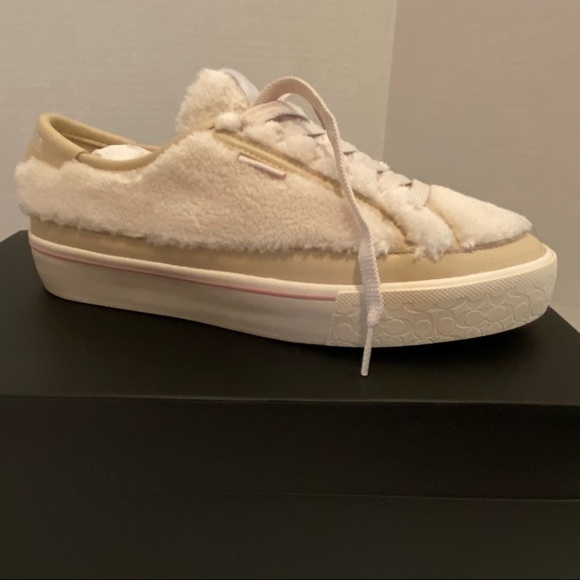 COACH Citysole Platform Sherpa Fleece Sneaker, 8.5 - Picture 8 of 15